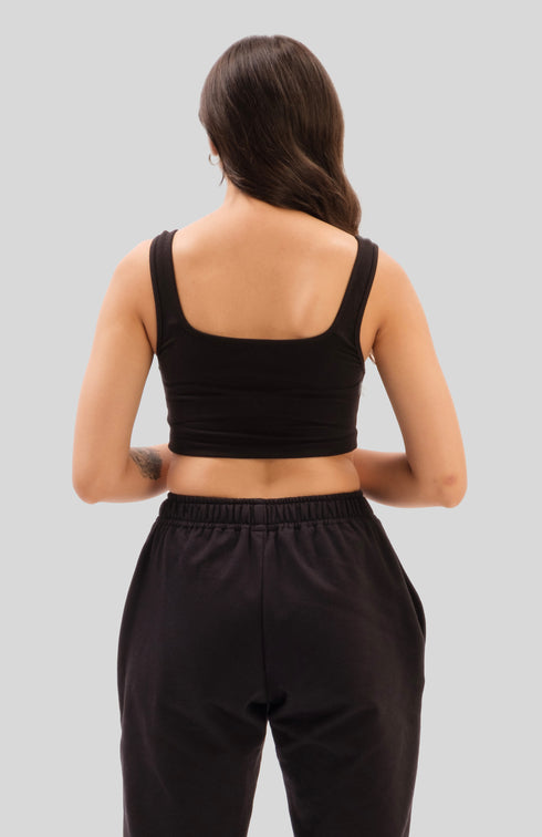 Scoop Neck Crop Top